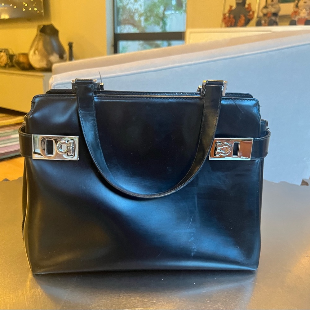 FERRAGAMO Gancici structured handbag